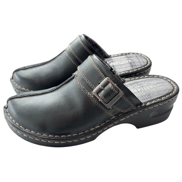 Eastland Mae Black Leather Clog Mule Shoe Sz 8 Style 3889-01 Slip On Comfort NEW - Picture 3 of 10